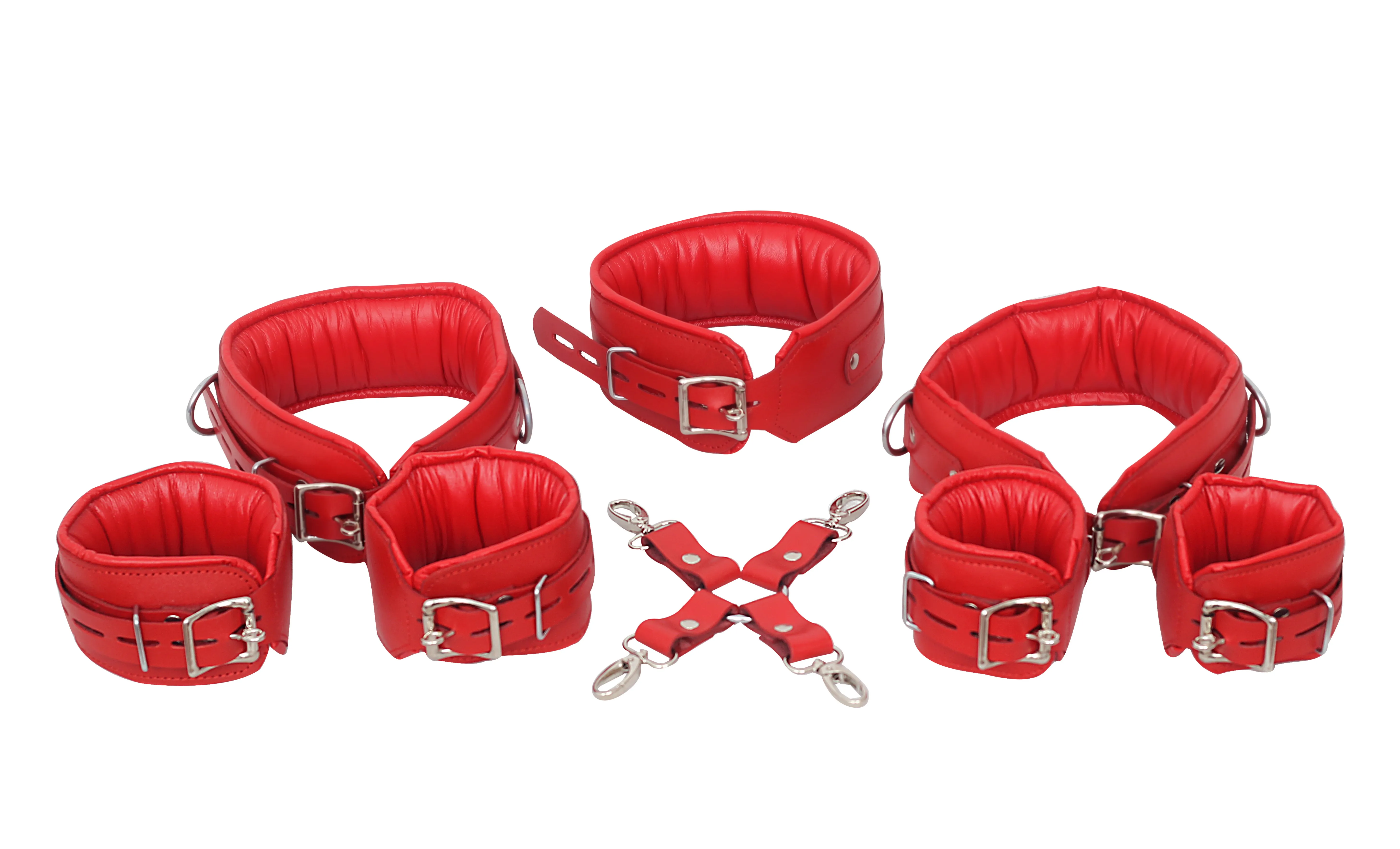 Leather Bondage Handcuffs